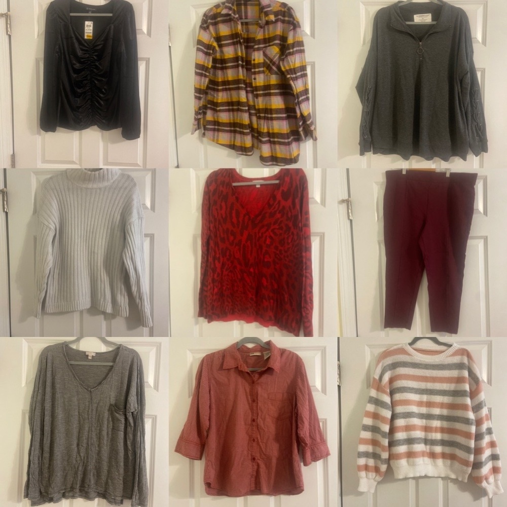 🧡 WOMEN’S SIZE XL (extra large) CLOTHING BUNDLE FALL / WINTER CLOTHES